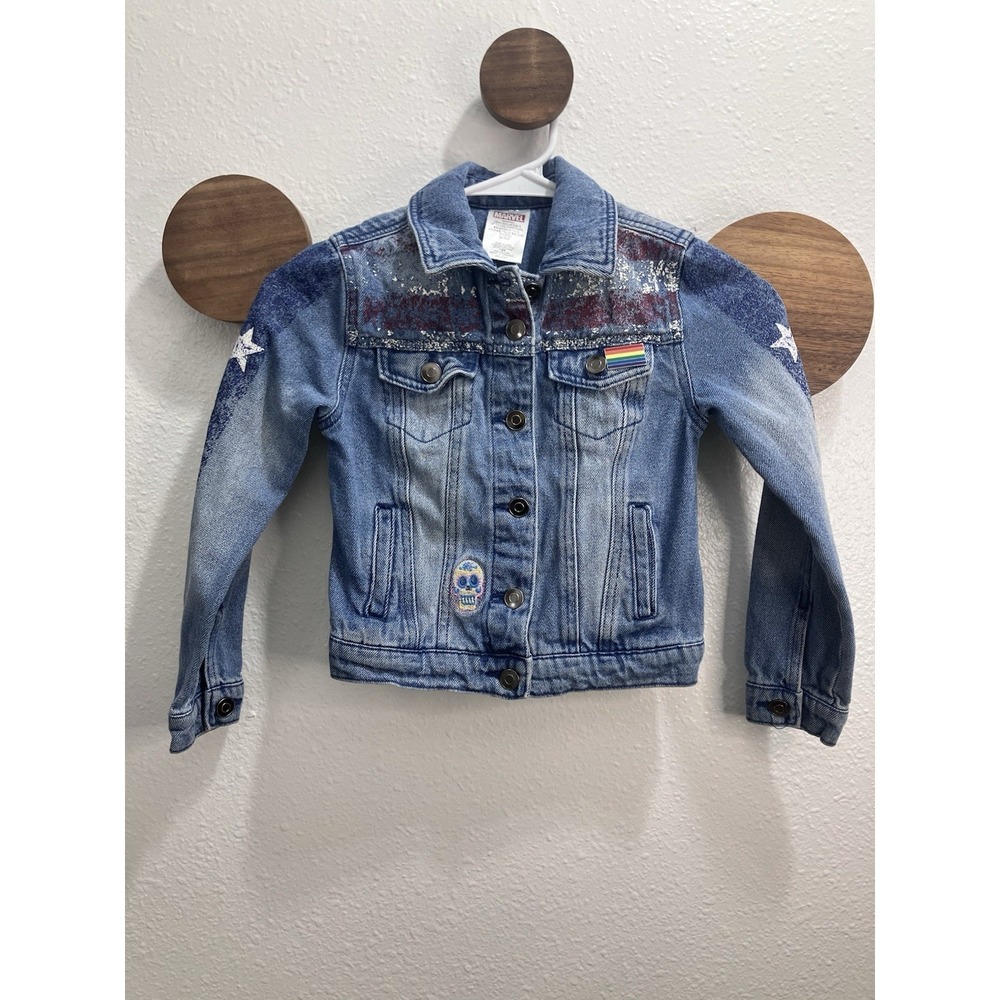 Disney Marvel America Chavez Denim Jacket Doctor Strange Youth Size‎ Small